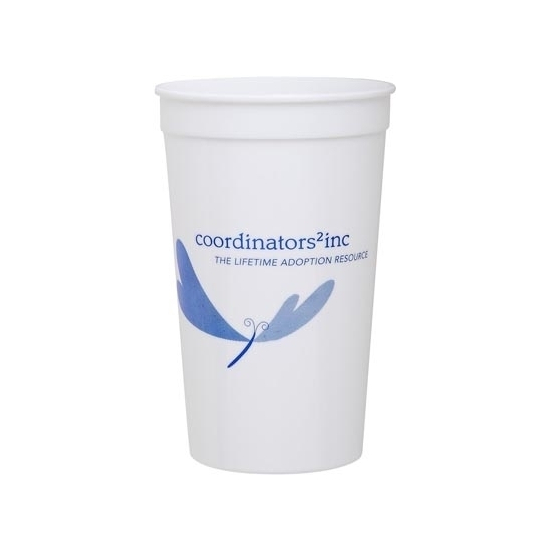 22 oz. Smooth White Stadium Cup (high qty)