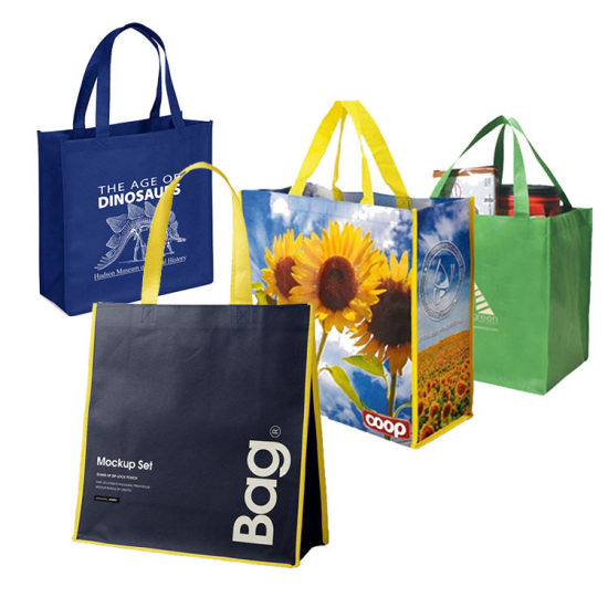 Non-Woven Bags - Size 13" Wide x  7" Gusset x 17" High