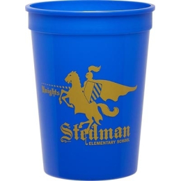 12 oz. Smooth Colored Stadium Cup (low qty)