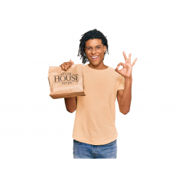 Paper Bags - Size 8" Wide x 5 " Gusset x 10" High