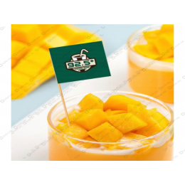 Custom Printed Logo Mini Wooden Flag Picks