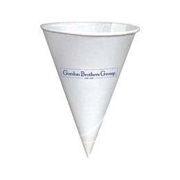 4 oz. Paper Cone Cups with Rolled Rim