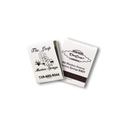 Personalized 20 Stem Matchbooks Printed in Stock Colors on White