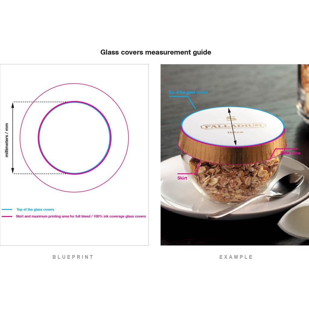 Custom Printed Drink Glass Covers 79 millimeters